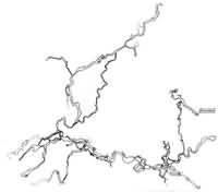 Map of Wayne Cave west of Bloomington, Indiana Map of Wayne Cave west of Bloomington, Indiana