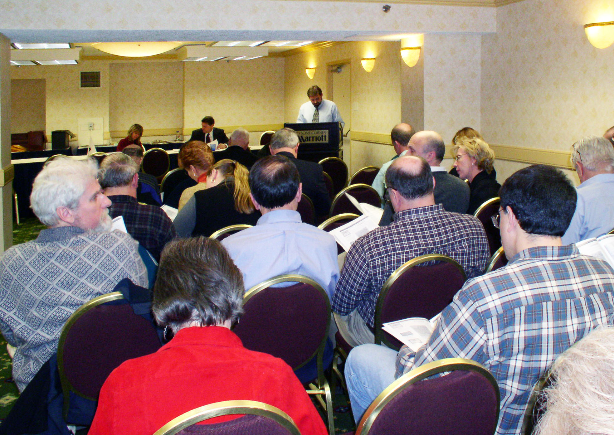 Scott Winslow auction at the National Stock Certificate and Bond Show, January, 2005