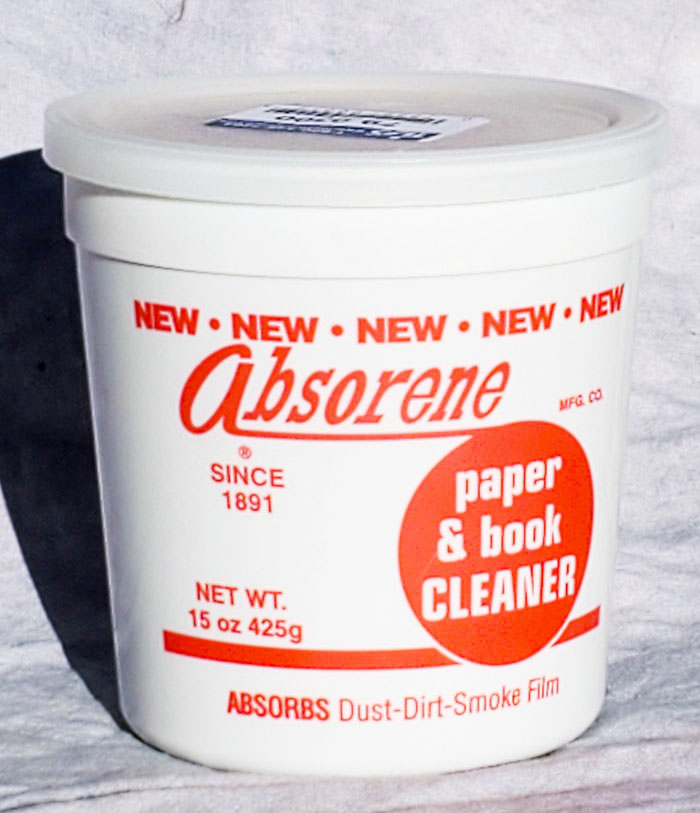Absorene book and paper cleaner