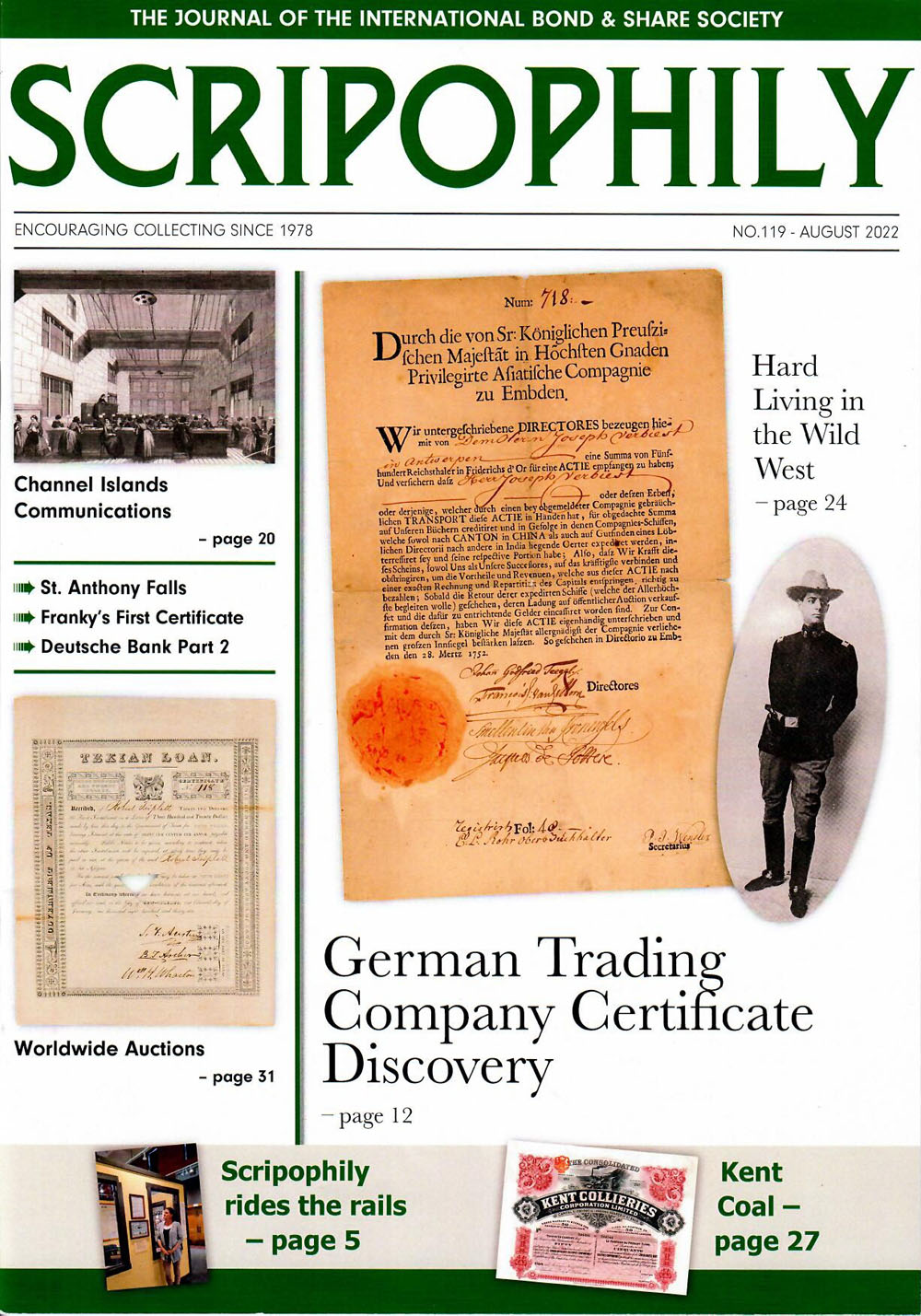 Scripophily Magazine Scripophily Magazine