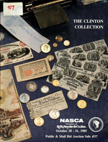 1985 NASCA (Numismatic Antiquarian Service Corp) auction catalog