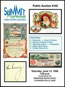 1998 Summit Auctions catalog