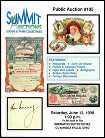 1998 Summit Auctions catalog 1998 Summit Auctions catalog