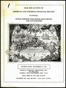 1991 Scott J Winslow & Associates auction catalog 1991 Scott J Winslow & Associates auction catalog