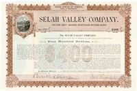 Selah Valley Company 1897 bond