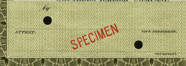 Typical specimen cancellation Typical specimen cancellation