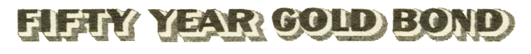 Engraved notice that railroad bond had a 'term' of 50-years  Engraved notice that railroad bond had a 'term' of 50-years