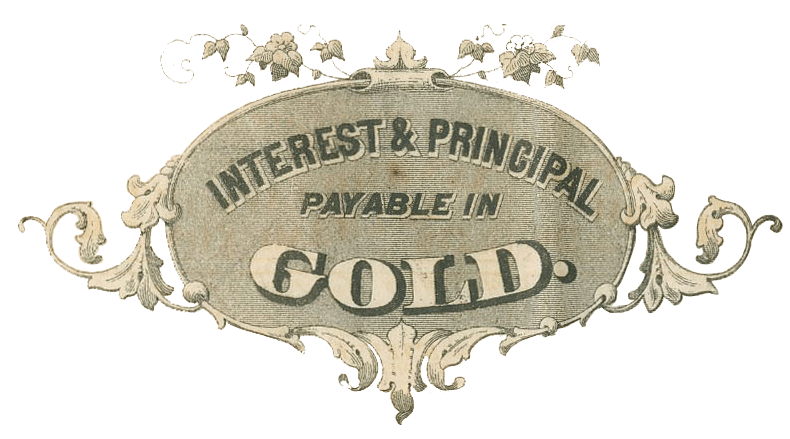 Ornament on gold bond