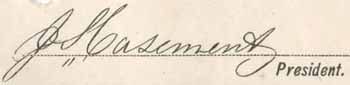 John Casement signature