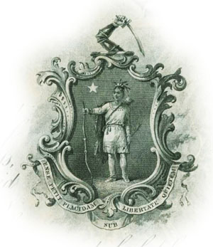 Massachusetts state seal on Mexican Central Railway Co bond
