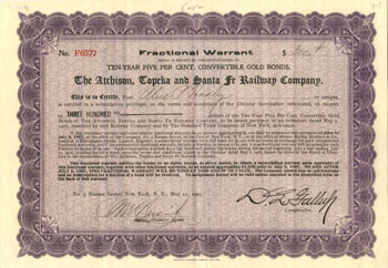 Warrant for the right (but not obligation to buy gold bonds