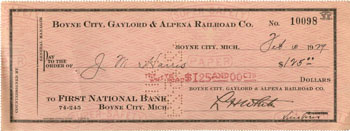 Checks and warrants: off topic for this project Checks and warrants: off topic for this project