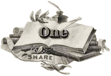 Engraved medallion to hold share value Engraved medallion to hold share value