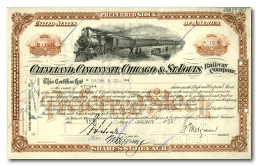 Example of Preferred Stock, note underprint Example of Preferred Stock, note underprint