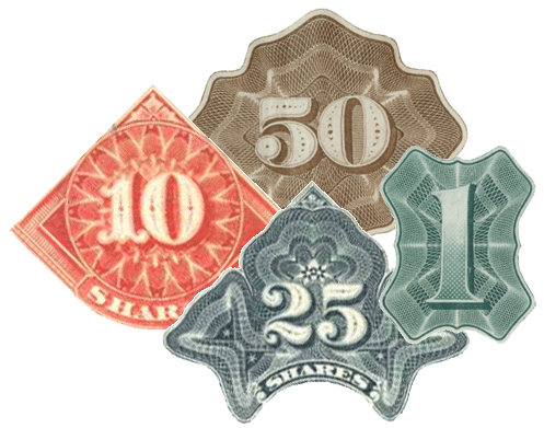 Collage of engraved medallions Collage of engraved medallions