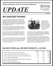 Coxrail UPDATE Newsletter March 1999