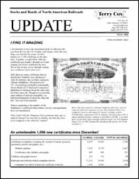 Coxrail UPDATE Newsletter March 2000