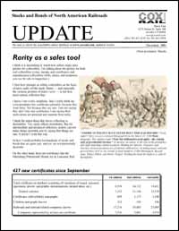 Coxrail UPDATE Newsletter December 2001