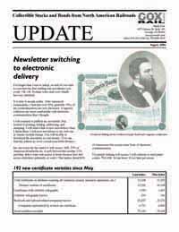 Link to collection of Coxrail UPDATE newsletters Link to collection of Coxrail UPDATE newsletters